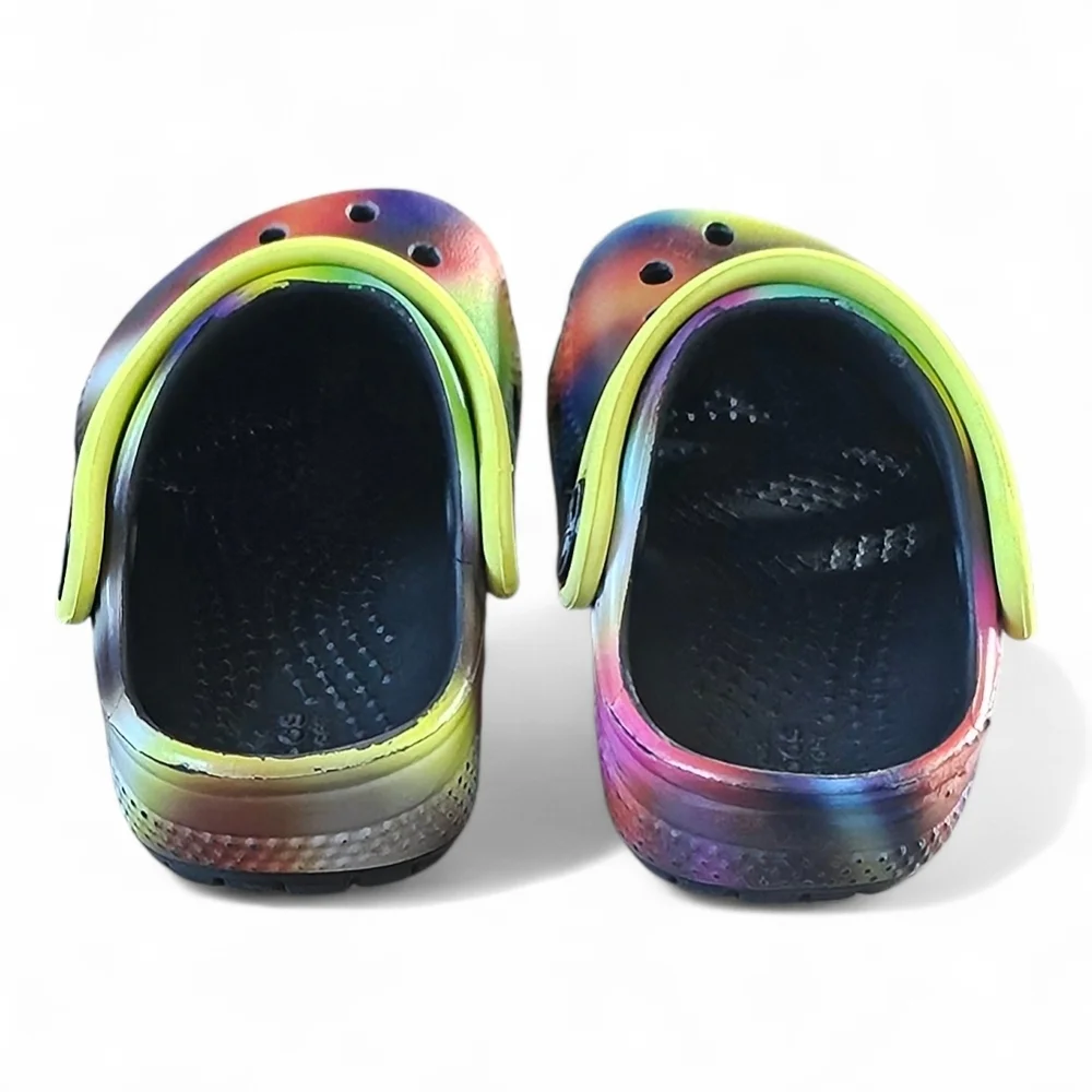 Kids Toddler Unisex Tie-Dye Crocs Classic Clog Size C4